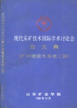 现代采矿技术国际学术讨论会论文集  矿井建设与系统工程分册