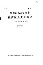 中共山东省济南市槐荫区党史大事记  1948—1966  讨论稿