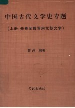 中国古代文学史专题  上  先秦至魏晋南北朝文学