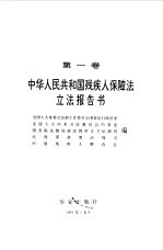 中华人民共和国残疾人保障法立法报告书-中国残疾人法律指南  第1卷