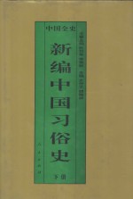 新编中国习俗史  下  中国元代习俗史