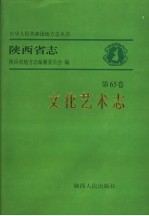 陕西省志  第65卷  文化艺术志