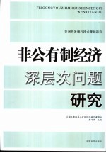 非公有制经济深层次问题研究