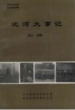 沈河大事记  1921-1988