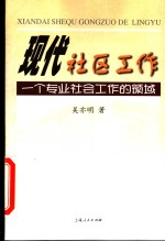 现代社区工作  一个专业社会工作的领域