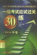 一级考试应试过关30练 DOS环境