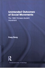 UNINTENDED OUTCOMES OF SOCIAL MOVEMENTS  THE 1989 CHINESE STUDENT MOVEMENT