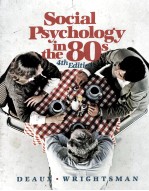 SOCIAL PSYCHOLOGY IN THE 80 S 4TH EDITION