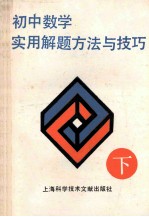 初中数学实用解题方法与技巧  下