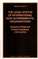 THE LEGAL STATUS OF INTERNATIONAL NON-GOVERNMENTAL ORGANIZATIONS  ANALYSIS OF PAST AND PRESENT INITI