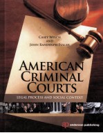 AMERICAN CRIMINAL COURTS  LEGAL PROCESS AND SOCIAL CONTEXT