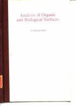 Analysis of organic and biological surfaces.ed.by Patrick Echlin.1984.