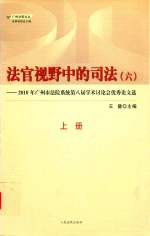 法官视野中的司法  6  2010年广州市法院系统第八届学术讨论会优秀论文选  上