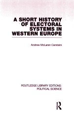 A SHORT HISTORY OF ELECTORAL SYSTEMS IN WESTERN EUROPE  VOLUME 22