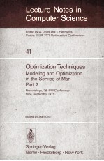 OPTIMIZATION TECHNIQUES MODELING AND OPTIMIZATION IN THE SERVICE OF MAN PART 2