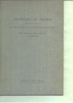 DICTIONARY OF PHYSICS