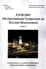 ISTM/2003 5th International Symposium on Test and Measurement (Volum 2)