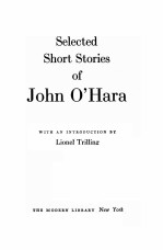 SELECTED SHORT STORIES OF JOHN O’HARA