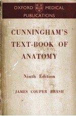 CUNNINGHAM'S TEXT-BOOK OF ANATOMY NINTH EDITION