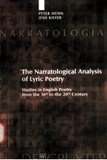 Peter Huhn/Jens Kiefer  The Narratological Analysis of Lyric Poetry