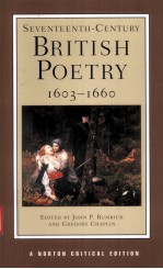 SEVENTEENTH-CENTURY BRITISH POETRY:1603-1660