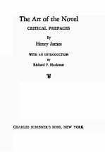 THE ART OF THE NOVEL CRITICAL PREFACES