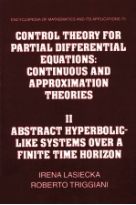 ENCYCLOPEDIA OF MATHEMATICS AND ITS APPLICATIONS 75 CONTROL THEORY FOR PARTIAL DIFFERENTIAL EQUATION