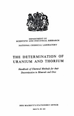 THE DETERMINATIO OF URANIUM AND THORIUM