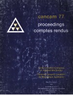 CANCAM 77 PROCEEDINGS COMPTES RENDUS VOL.2