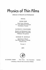 PHYSICS OF THIN FILMS:ADVANCES IN RESEARCH AND DEVELOPMENT