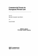 COMMERCIAL TRUSTS IN EUROPEAN PRIVATE LAW