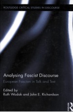 ANALYSING FASCIST DISCOURSE  EUROPEAN FASCISM IN TALK AND TEXT