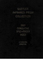 INFRARED PRISM COLLECTION 1980 CUMULATIVE SPEC-FINDER INDEX