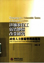 进城农民工弱势地位改变研究  政府人力资源管理的视角