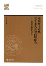 中国资本市场若干重大法律问题研究