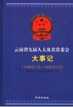 云南省九届人大及其常委会大事记  1998年1月-2003年1月