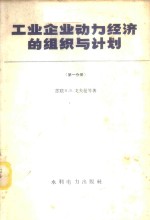 工业企业动力经济的组织与计划  第1分册  工业企业动力业务经营上的组织工作