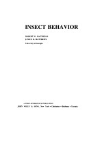 INSECT BEHAVIOR