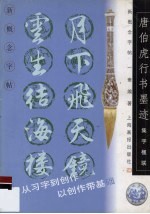 新概念字帖·集字楹联  唐伯虎行书墨迹