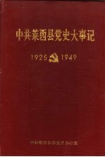 中共莱西县党史大事记  1925-1949