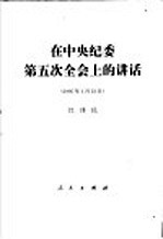 在中央纪委第五次全会上的讲话  1995年1月23日