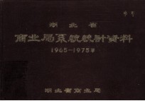 湖北省商业局系统统计资料1965-1975年