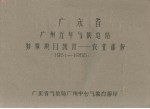 广东省连平五年气候总结特殊项目统计  农业部份  1952-1955