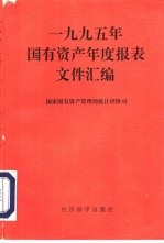 1995年国有资产年度报表文件汇编