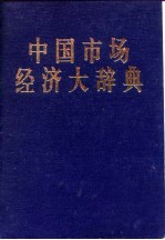 中国市场经济大辞典