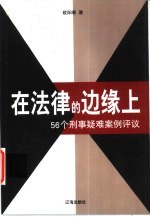 在法律的边缘上  56个刑事疑难案例评议