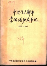 中共佳木斯市党的活动大事记  1928-1987