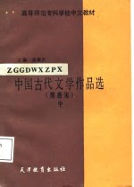 中国古代文学作品选  中  隋、唐、宋