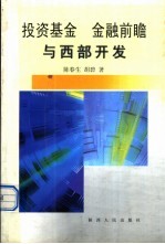 投资基金、金融前瞻与西部大开发