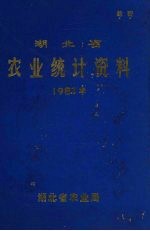 湖北省农业统计资料  1981年